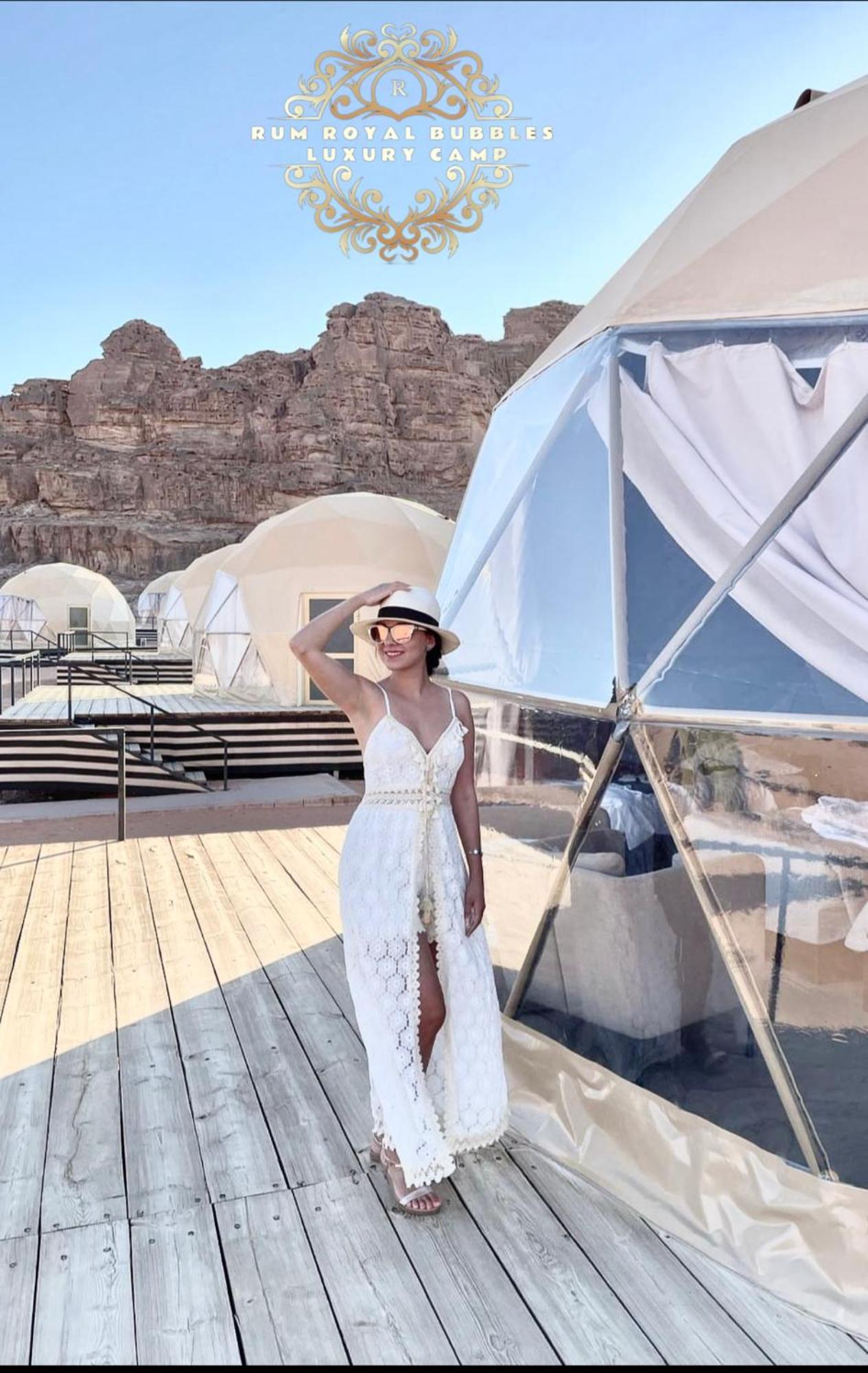 Rum Royal Bubbles Luxury Camp Apartment Wadi Rum Bagian luar foto